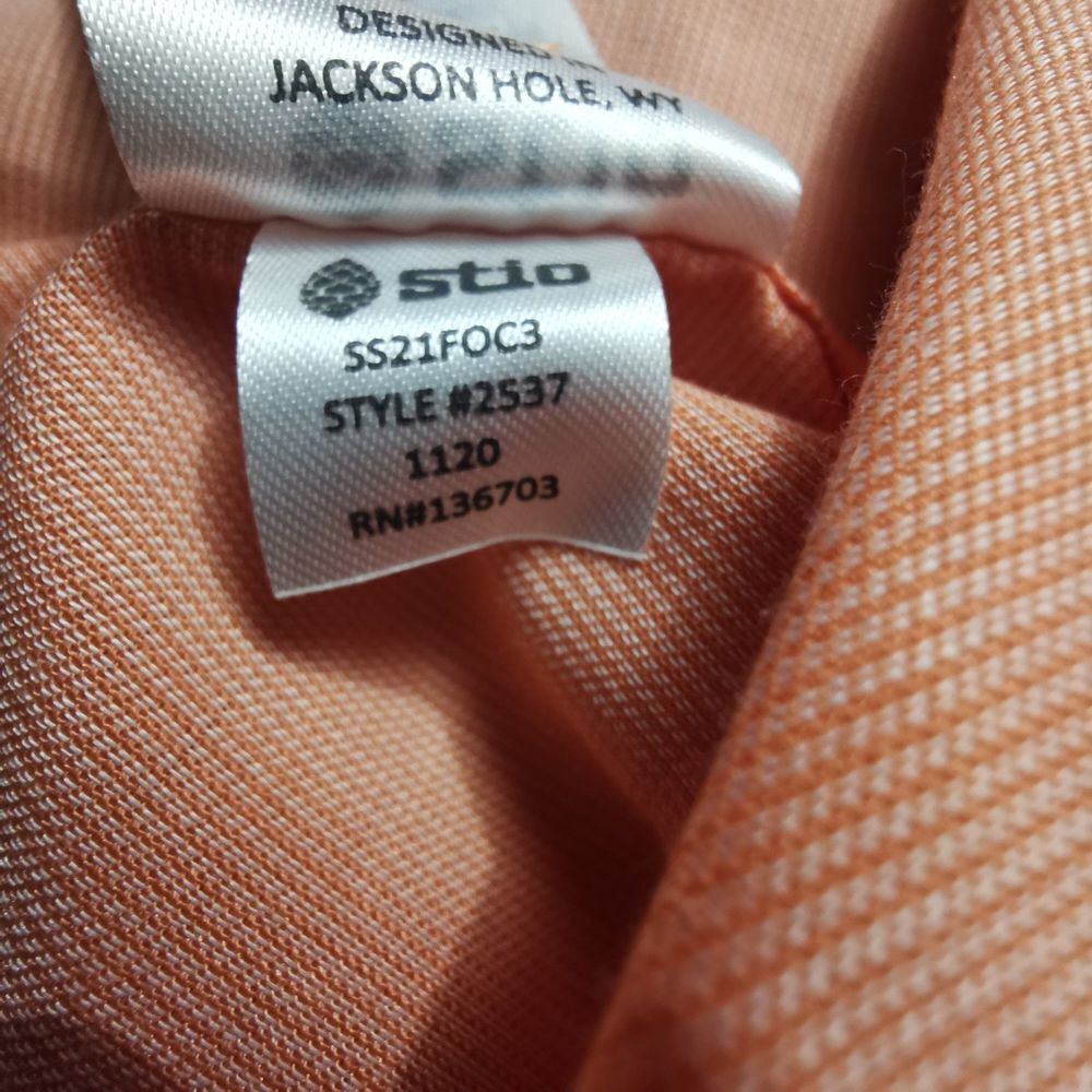Men's Stio Shirt Button Down Long Sleeve | Color: Salmon | Size: S - Picture 9 of 12